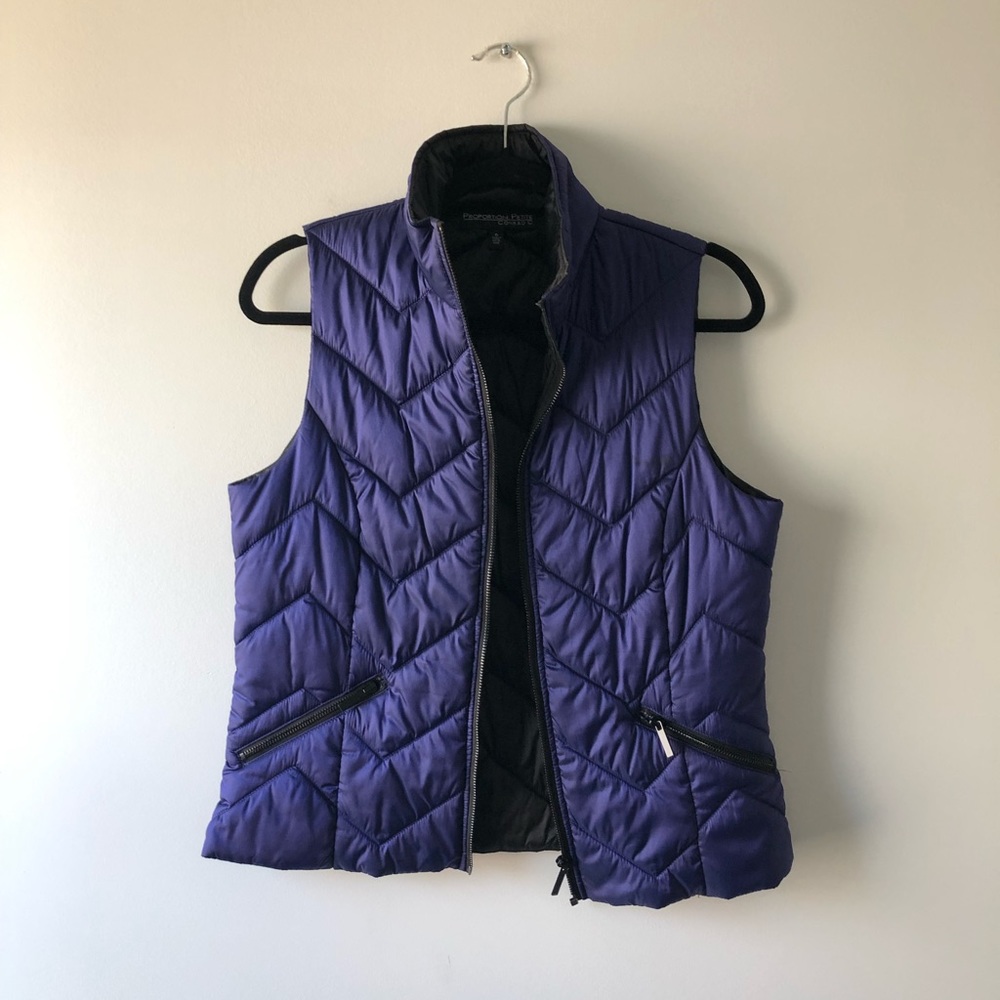 Women's Purple Quilted Vest
